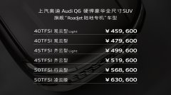 <b>上汽奥迪Q6正式公布预售价格45.96 – 63.06万元</b>