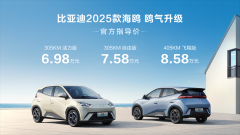 <b>比亚迪海鸥累销超50万辆 6.98万元-8.58万元</b>