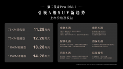 <b>第二代宋Pro DM-i 11.28万元-14.28万元</b>